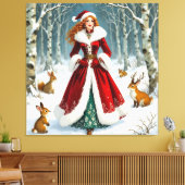 „Weihnachtliche Harmonie“ Leinwanddruck (Insitu (Wohnzimmer))