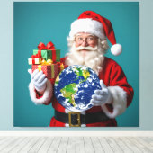 „Weihnachtliche Harmonie“ Leinwanddruck (Insitu (Holzboden))