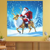 „Weihnachtliche Harmonie“ Leinwanddruck (Insitu (Wohnzimmer))