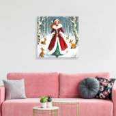 „Weihnachtliche Harmonie“ Leinwanddruck (Insitu (Wohnzimmer))