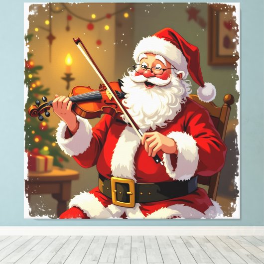 „Weihnachtliche Harmonie“ Leinwanddruck (Insitu (Holzboden))