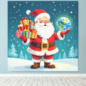 „Weihnachtliche Harmonie“ Leinwanddruck (Insitu (Holzboden))