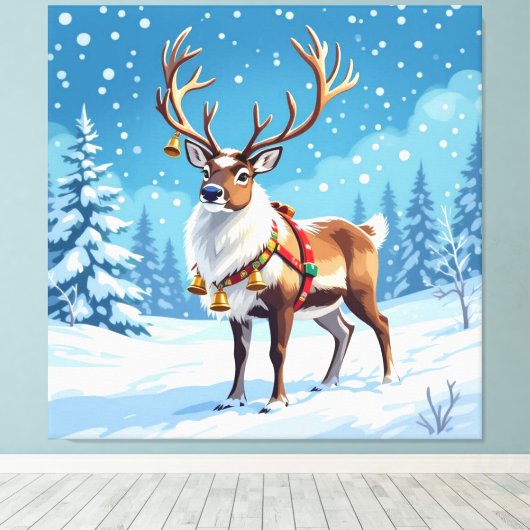 „Weihnachtliche Harmonie“ Leinwanddruck (Insitu (Holzboden))