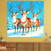 „Weihnachtliche Harmonie“ Leinwanddruck (Insitu (Wohnzimmer))