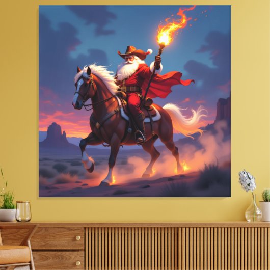 „Weihnachtliche Harmonie“ Leinwanddruck (Insitu (Wohnzimmer))