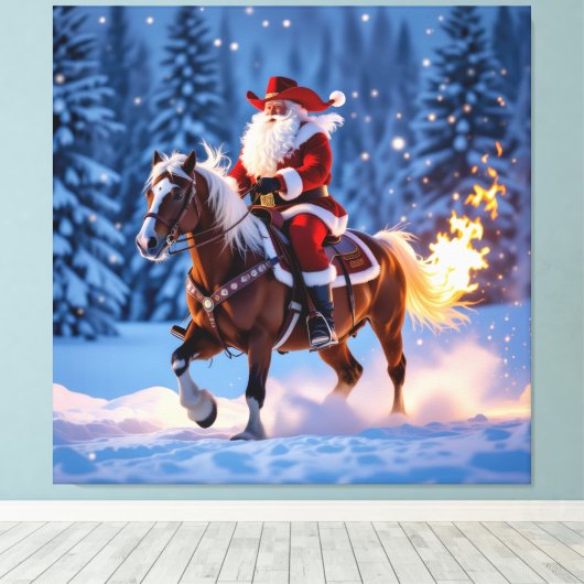 „Weihnachtliche Harmonie“ Leinwanddruck (Insitu (Holzboden))