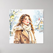 „Weihnachtliche Harmonie“ Leinwanddruck (Vorderseite)