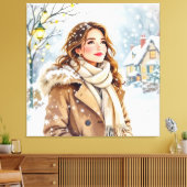 „Weihnachtliche Harmonie“ Leinwanddruck (Insitu (Wohnzimmer))