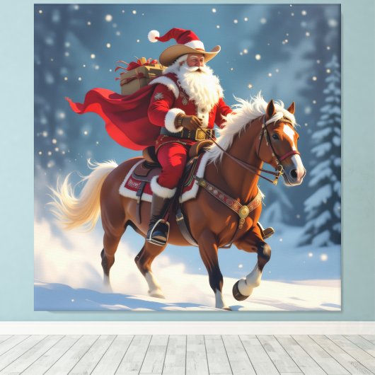 „Weihnachtliche Harmonie“ Leinwanddruck (Insitu (Holzboden))