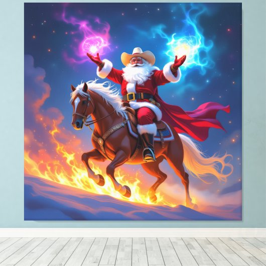 „Weihnachtliche Harmonie“ Leinwanddruck (Insitu (Holzboden))