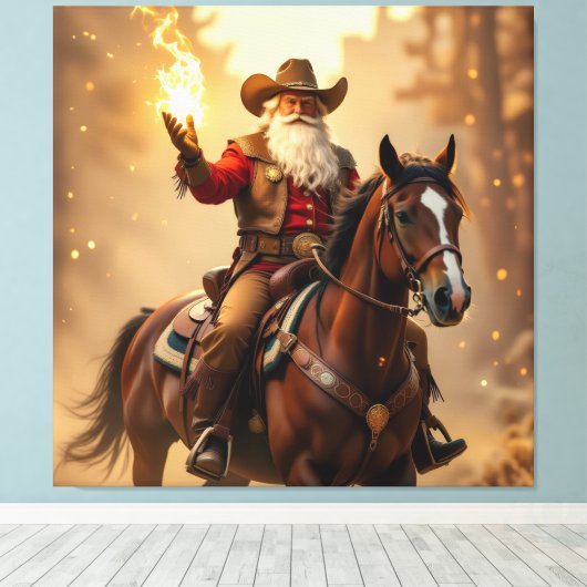 „Weihnachtliche Harmonie“ Leinwanddruck (Insitu (Holzboden))