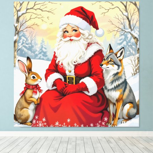 „Weihnachtliche Harmonie“ Leinwanddruck (Insitu (Holzboden))