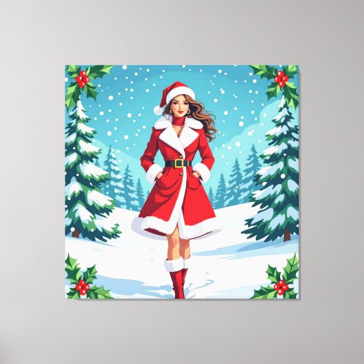 „Weihnachtliche Harmonie“ Leinwanddruck (Vorderseite)