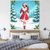 „Weihnachtliche Harmonie“ Leinwanddruck (Insitu (Schlafzimmer))