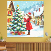 „Weihnachtliche Harmonie“ Leinwanddruck (Insitu (Wohnzimmer))