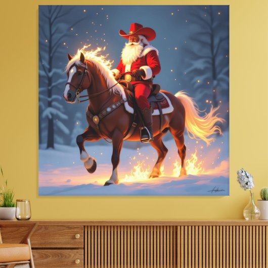 „Weihnachtliche Harmonie“ Leinwanddruck (Insitu (Wohnzimmer))