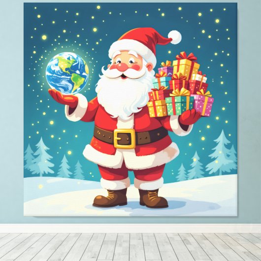 „Weihnachtliche Harmonie“ Leinwanddruck (Insitu (Holzboden))