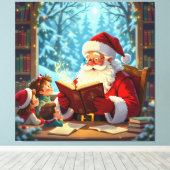 „Weihnachtliche Harmonie“ Leinwanddruck (Insitu (Holzboden))