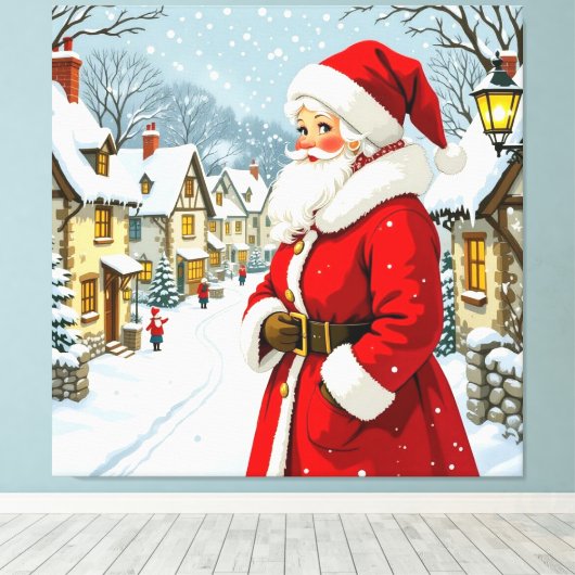 „Weihnachtliche Harmonie“ Leinwanddruck (Insitu (Holzboden))