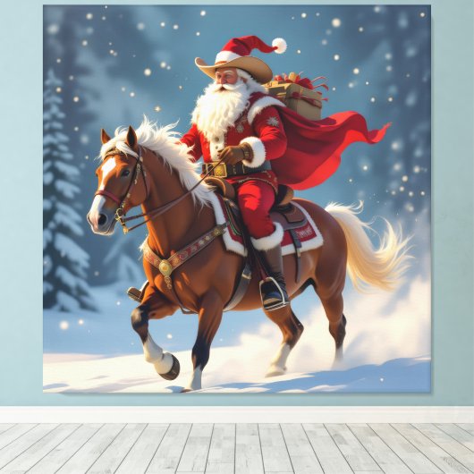 „Weihnachtliche Harmonie“ Leinwanddruck (Insitu (Holzboden))