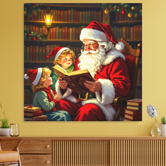 „Weihnachtliche Harmonie“ Leinwanddruck (Insitu (Wohnzimmer))