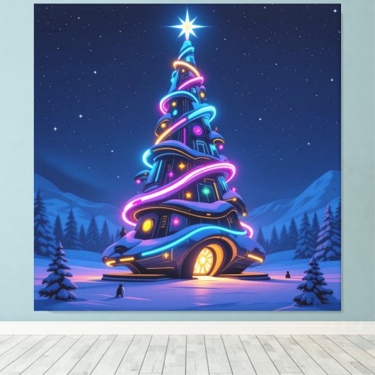 „Weihnachtliche Harmonie“ Leinwanddruck (Insitu (Holzboden))