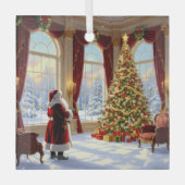 „Weihnachtliche Harmonie“ Ornament Aus Glas (Vorderseite)