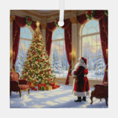 „Weihnachtliche Harmonie“ Ornament Aus Glas (Rückseite)