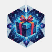 „Weihnachtliche Harmonie“ Ornament Aus Glas (Rückseite)