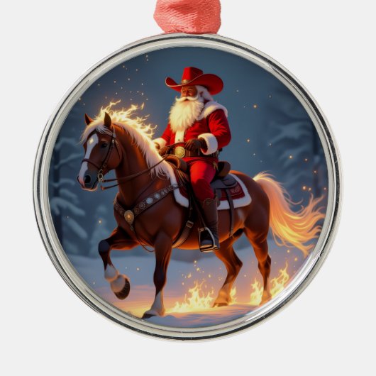 „Weihnachtliche Harmonie“ Ornament Aus Metall (Vorne)