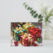 „Weihnachtliche Harmonie“ Postkarte (Stehend Vorderseite)