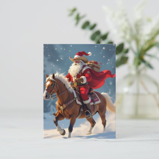 „Weihnachtliche Harmonie“ Postkarte (Stehend Vorderseite)