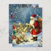 „Weihnachtliche Harmonie“ Postkarte (Vorne/Hinten)