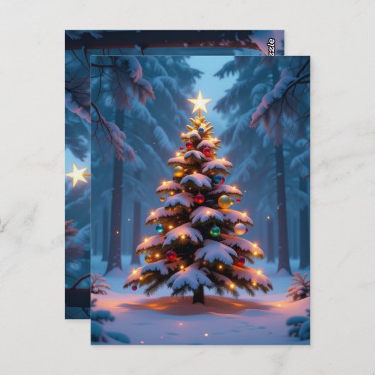 „Weihnachtliche Harmonie“ Postkarte (Vorne/Hinten)