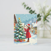 „Weihnachtliche Harmonie“ Postkarte (Stehend Vorderseite)