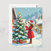 „Weihnachtliche Harmonie“ Postkarte (Vorne/Hinten)