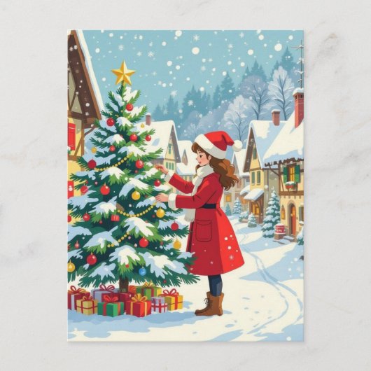 „Weihnachtliche Harmonie“ Postkarte (Vorderseite)