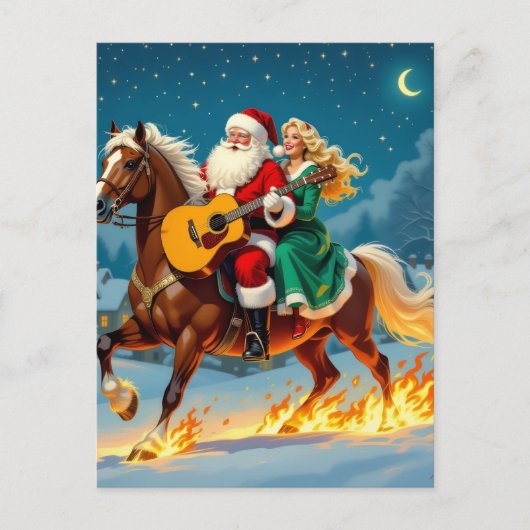 „Weihnachtliche Harmonie“ Postkarte (Vorderseite)