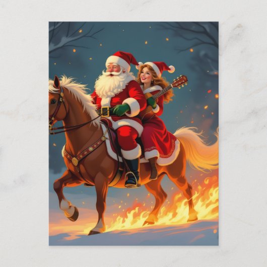 „Weihnachtliche Harmonie“ Postkarte (Vorderseite)