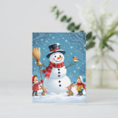 „Weihnachtliche Harmonie“ Postkarte (Stehend Vorderseite)