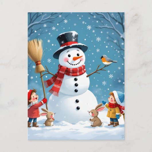 „Weihnachtliche Harmonie“ Postkarte (Vorderseite)