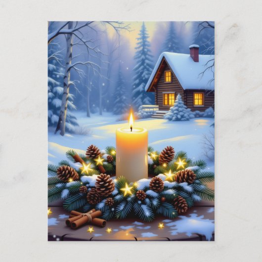 „Weihnachtliche Harmonie“ Postkarte (Vorderseite)