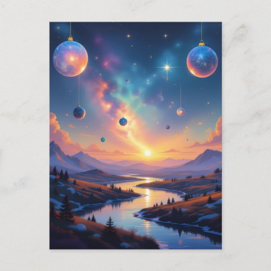 „Weihnachtliche Harmonie“ Postkarte (Vorderseite)