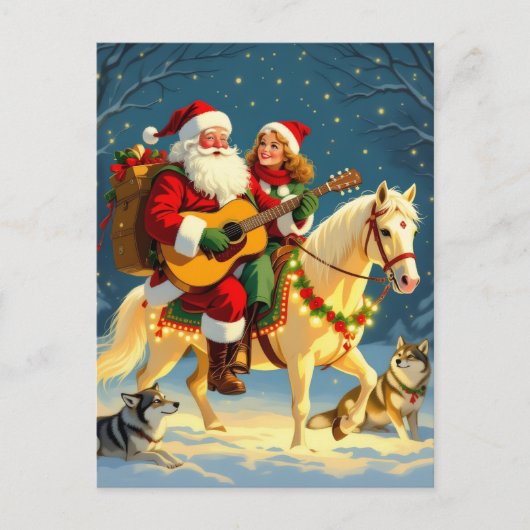 „Weihnachtliche Harmonie“ Postkarte (Vorderseite)