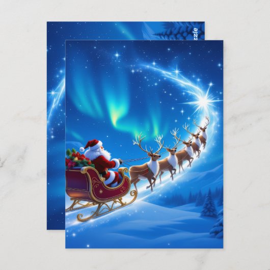 „Weihnachtliche Harmonie“ Postkarte (Vorne/Hinten)