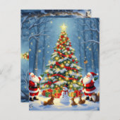 „Weihnachtliche Harmonie“ Postkarte (Vorne/Hinten)