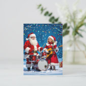 „Weihnachtliche Harmonie“ Postkarte (Stehend Vorderseite)