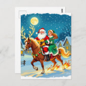 „Weihnachtliche Harmonie“ Postkarte (Vorne/Hinten)