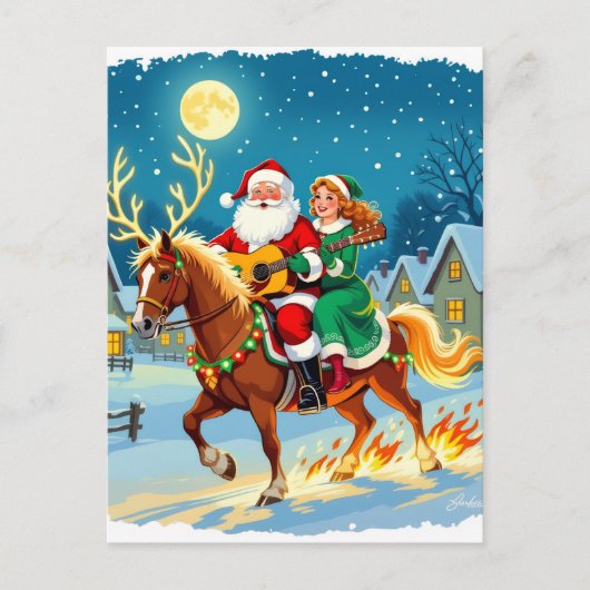 „Weihnachtliche Harmonie“ Postkarte (Vorderseite)