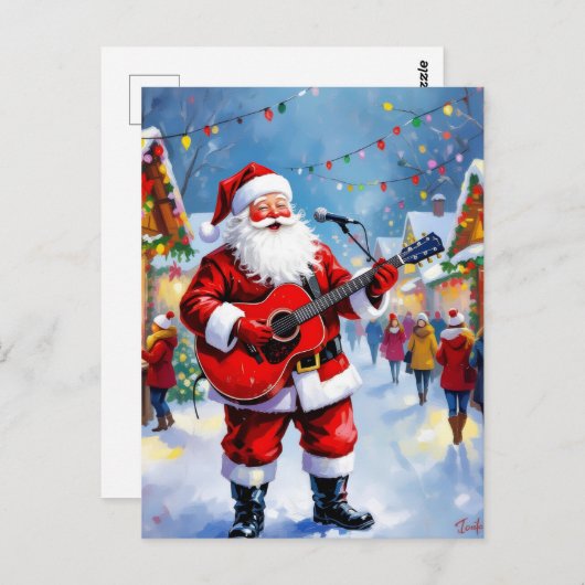 „Weihnachtliche Harmonie“ Postkarte (Vorne/Hinten)